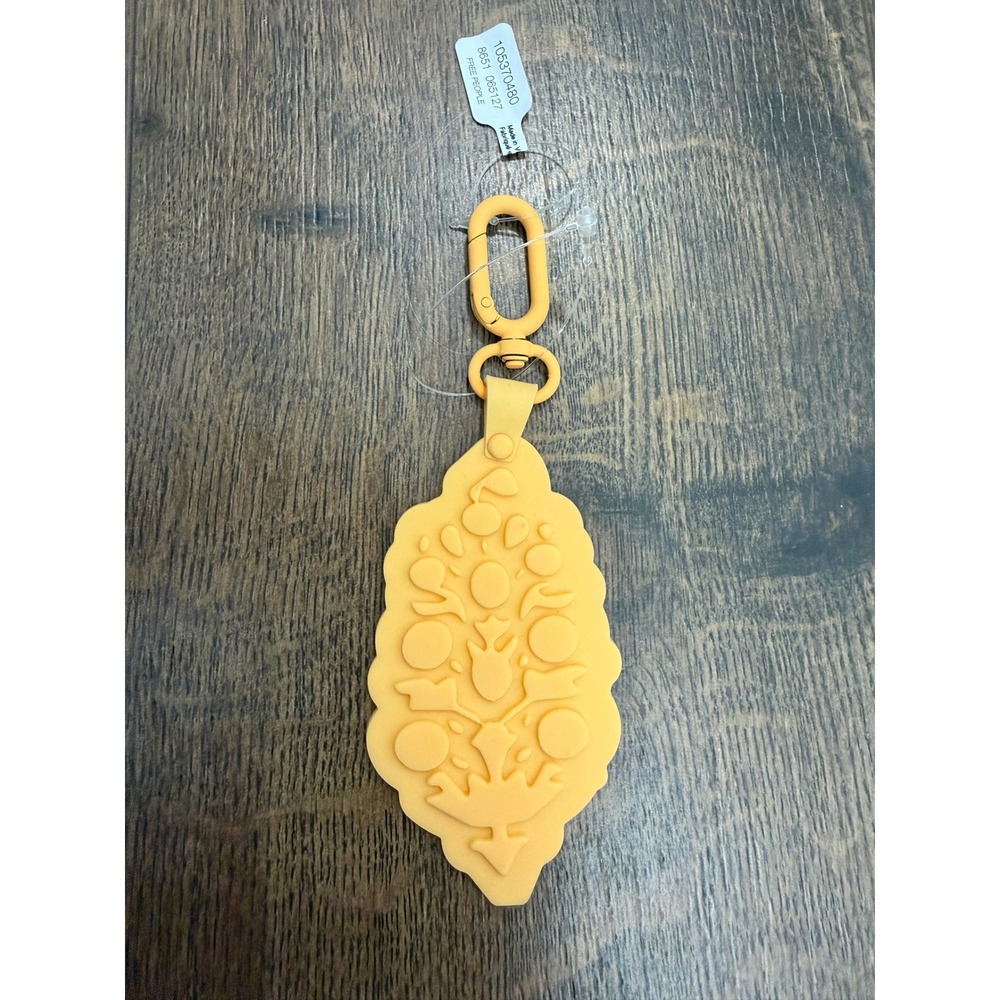 Free People Big Buti Keychain Prachy Orange NWT